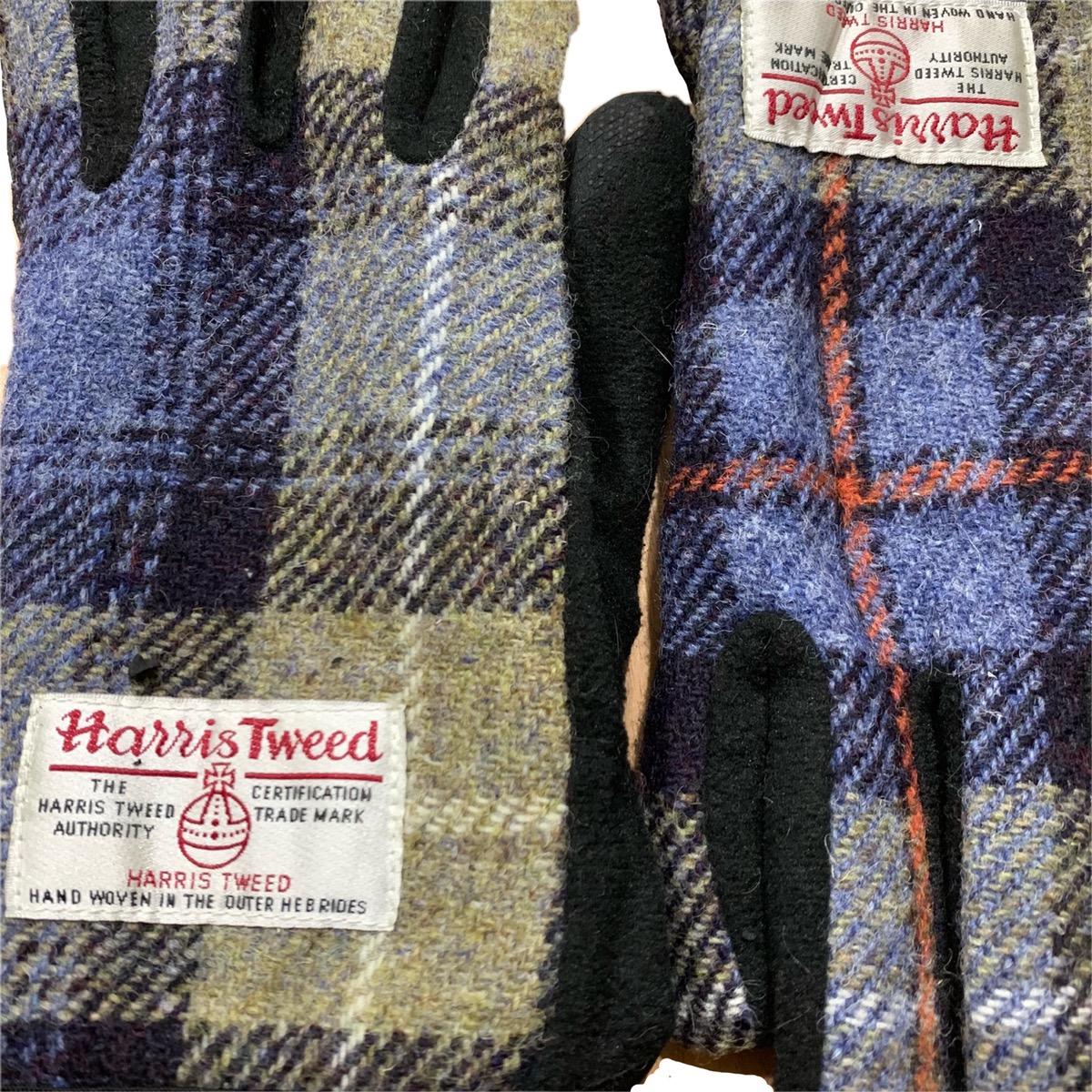 Vintage - Vintage Harris Tweed Wool Gloves - 2