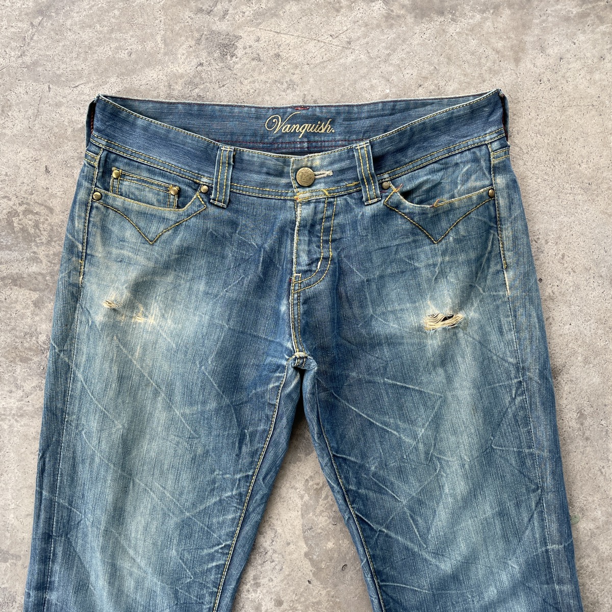 Vintage - Vintage Vanquish Jeans 34x33 Vanquish Denim Pants - 2