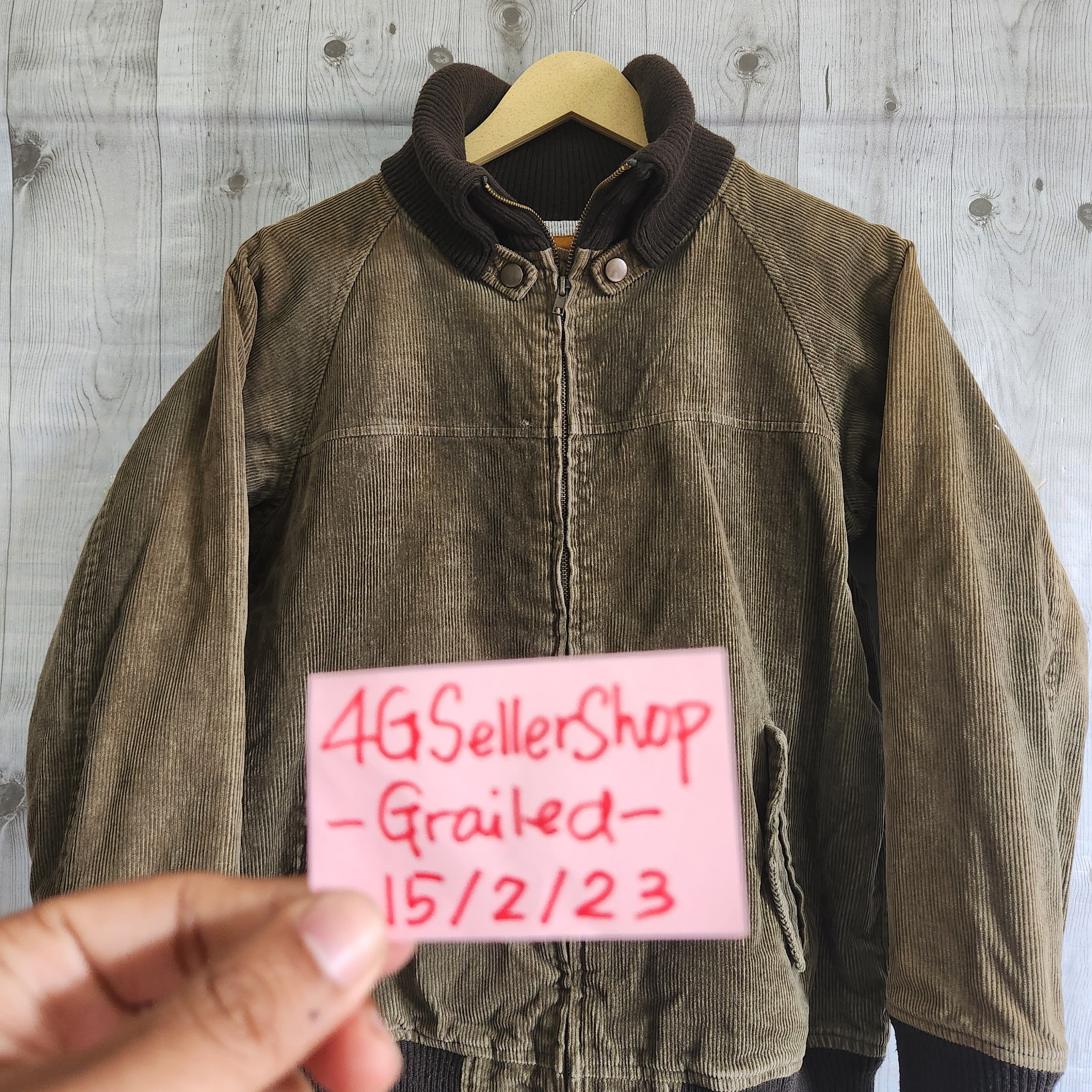 Japanese Brand - Bomber Style Corduroy Denim Jacket - 18