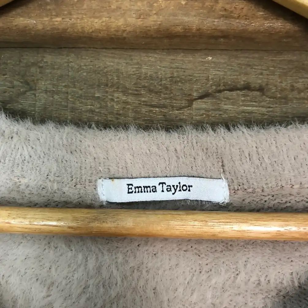 Emma Taylor Brown Shag Shaggy Fur Mohair Knitwear #676 - 6
