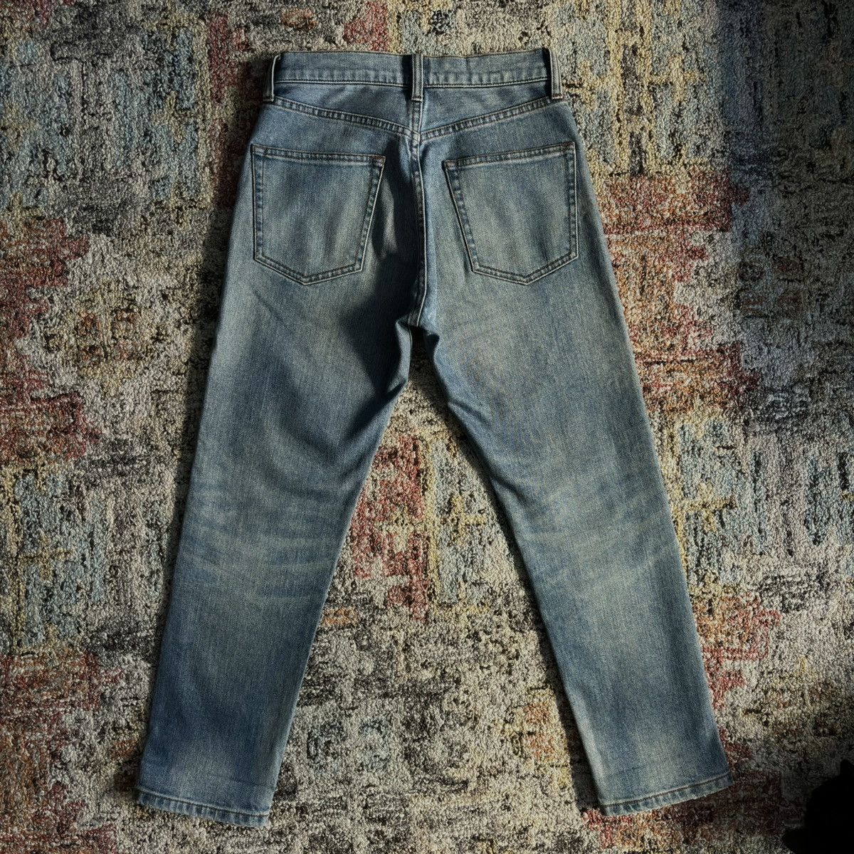 Muji - Labo vintage blue wash denim jeans Japan - 5