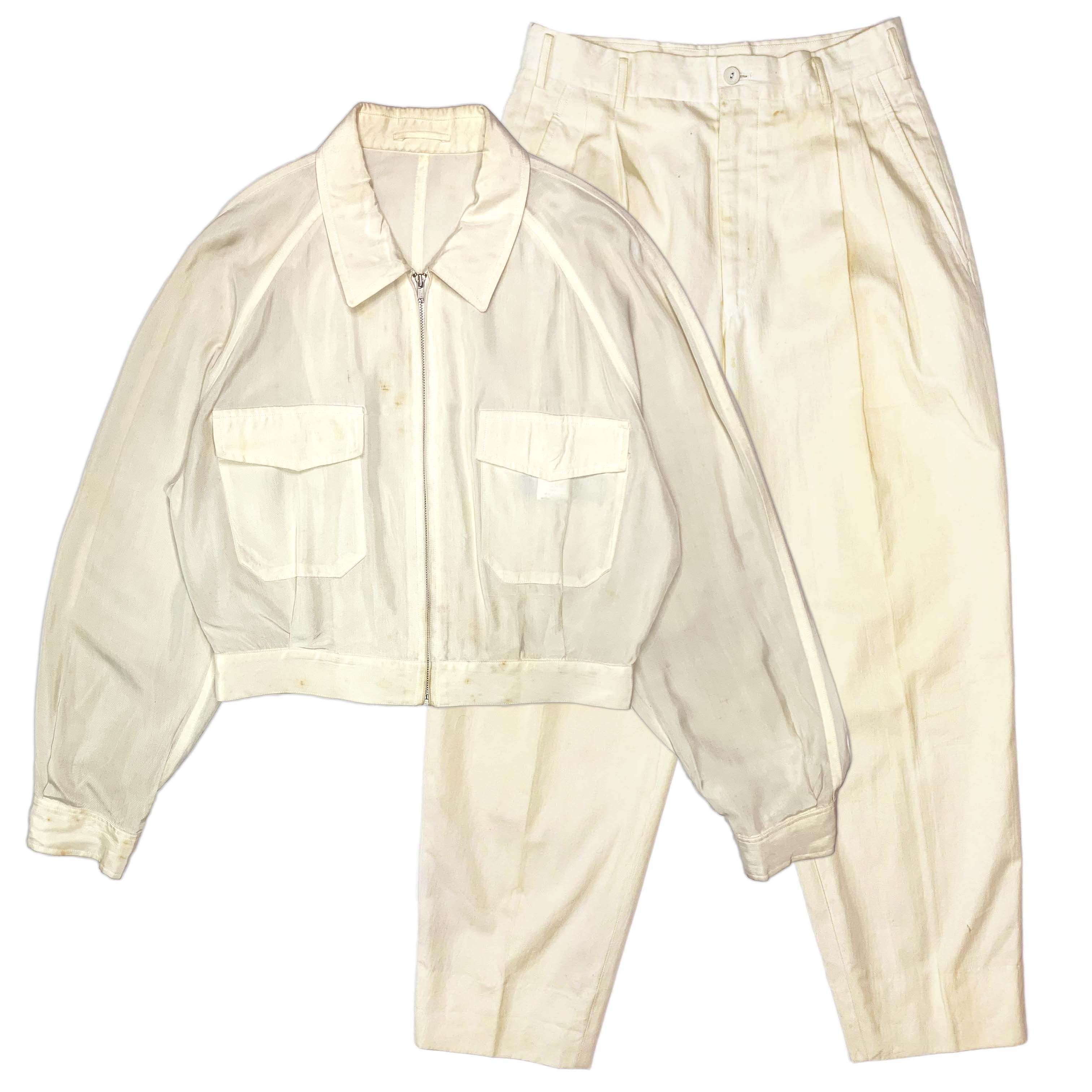 SS87 Short Acetate Jacket & Cotton Pants - 1