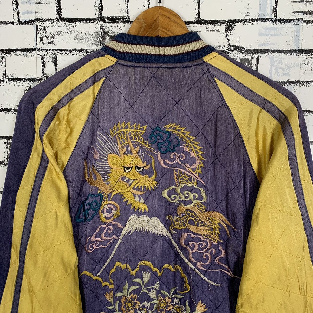 Sukajan Souvenir Jacket - Vintage Sukajan Souvenir Embroidery Riversible Jacket - 17