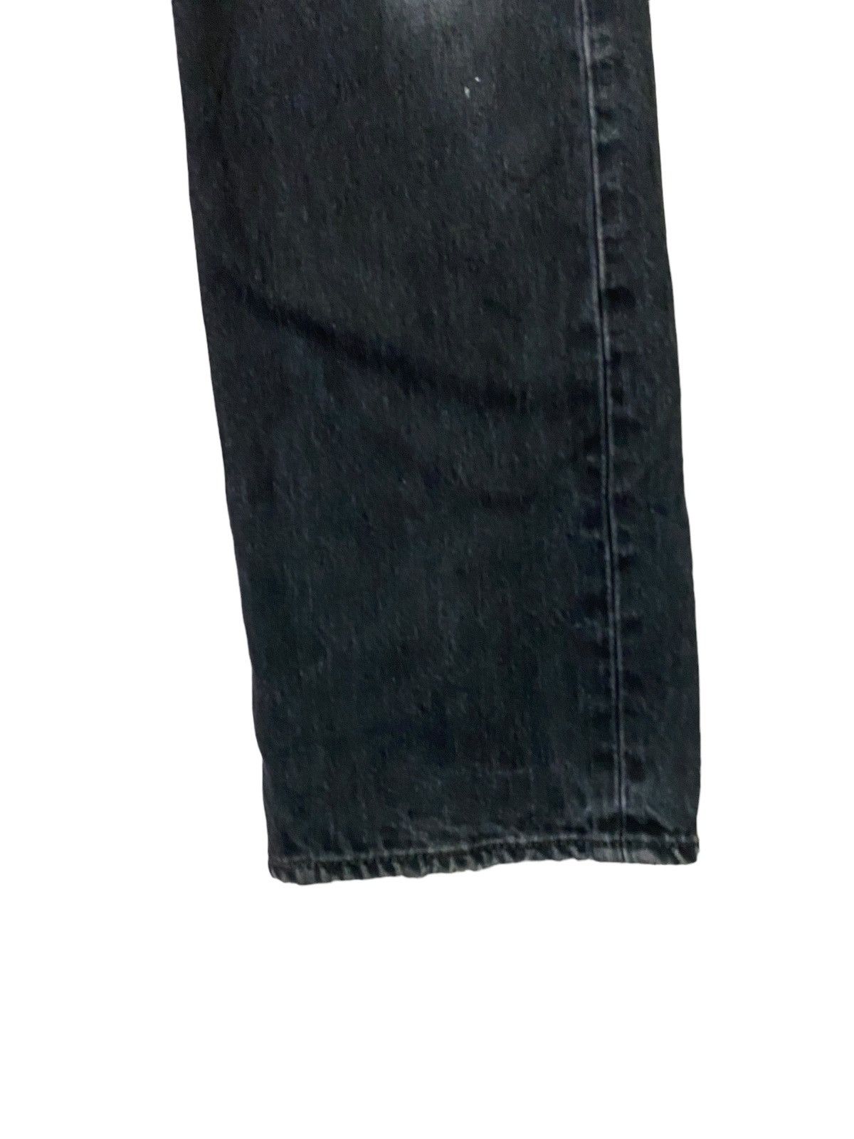 Vintage Levi's 501 Black Distressed Denim Jeans - 7