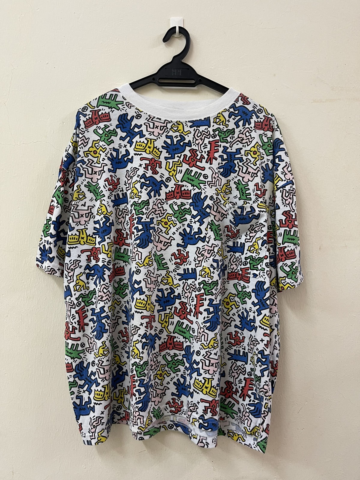 Japanese Brand - Rare Keith Haring Browny Fullprint Vintage With Tee Pocket - 2