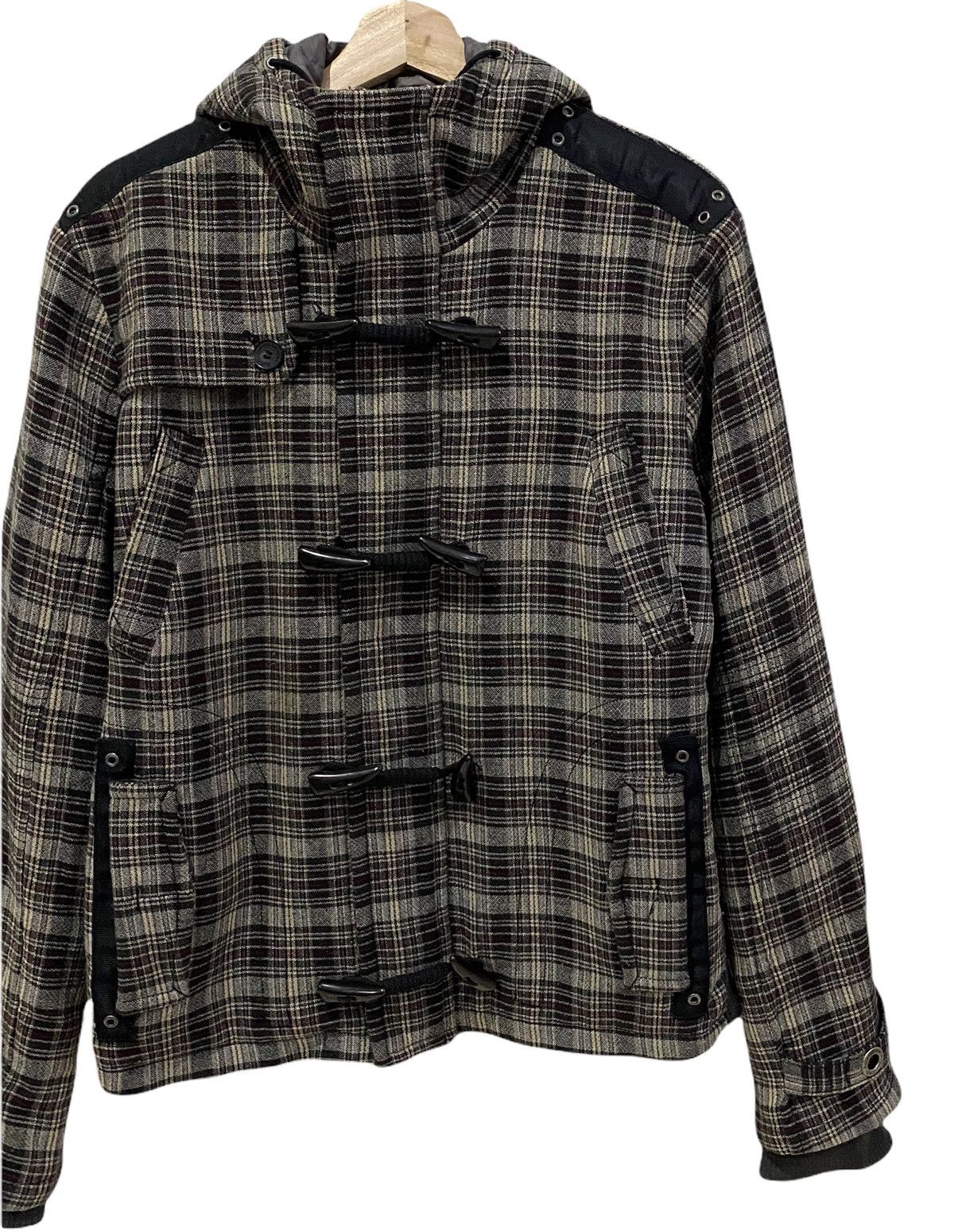 🔥COSTUME NATIONAL CNC FW04 FLANNEL TARTAN HOODIE JACKET - 3