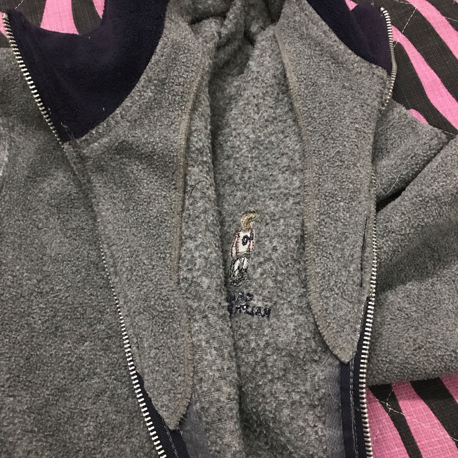 Custom - Chaps Ralph Lauren fleece jacket polo bear - 9