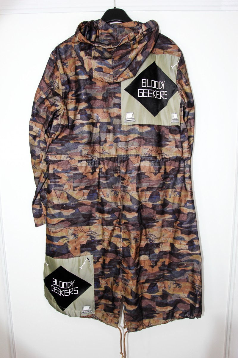 BNWT SS19 UNDERCOVER "BLOODY GEEKERS" CAMO COAT 2 - 3