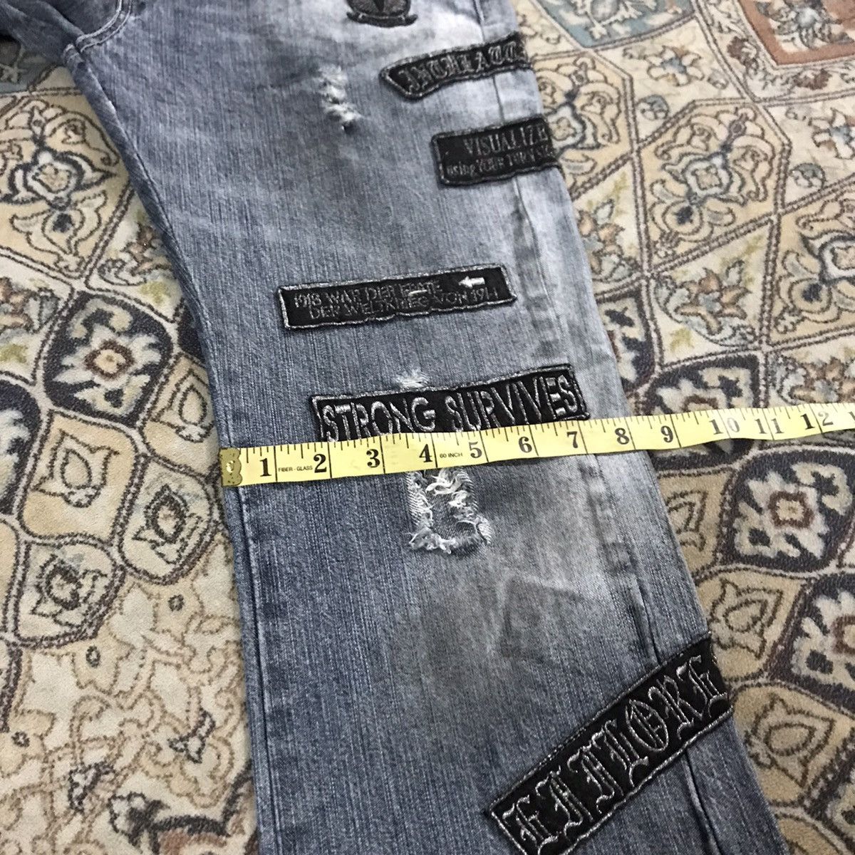 Japanese Brand - IN THE ATTIC Distressed Denim Dirty Patches Jeans - 19