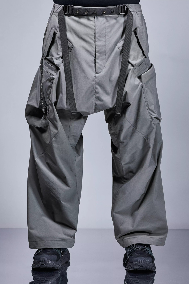 P30AL-E Encapsulated Nylon Ultrawide Drawcord Cargo Trouser Gray - 1