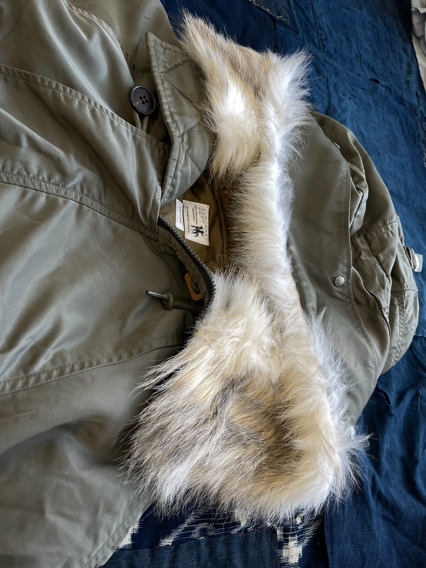 VISVIM 21AW VALDEZ COAT CONTRARY DEPT CD Military Limited Wolf Fur Coat - 9