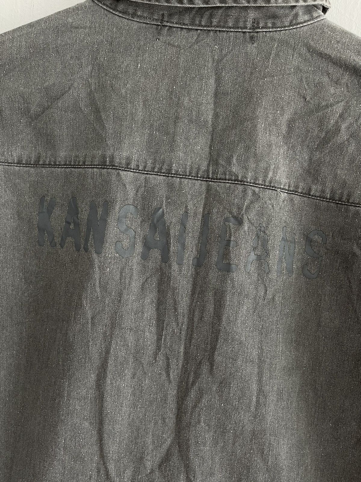 Japanese Brand - Vintage Kansai Jeans Zip Up Denim Shirt - 11