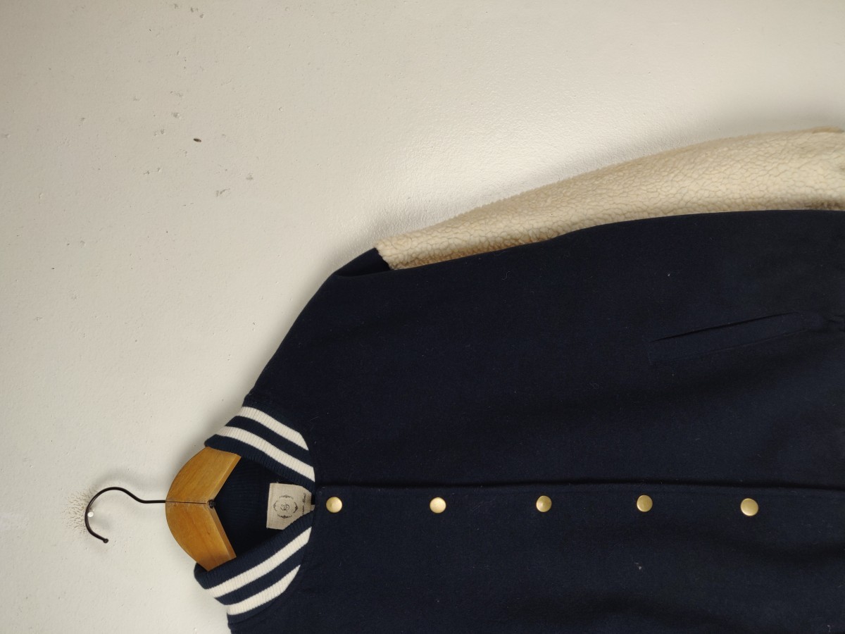 Japanese Brand - Samansa Mos2 Japan Sherpa Jacket Bomber Tops - 5