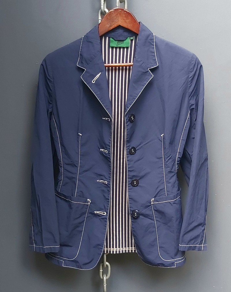 Jean Paul Gaultier White Thread Stitch Detail Blazer - 1
