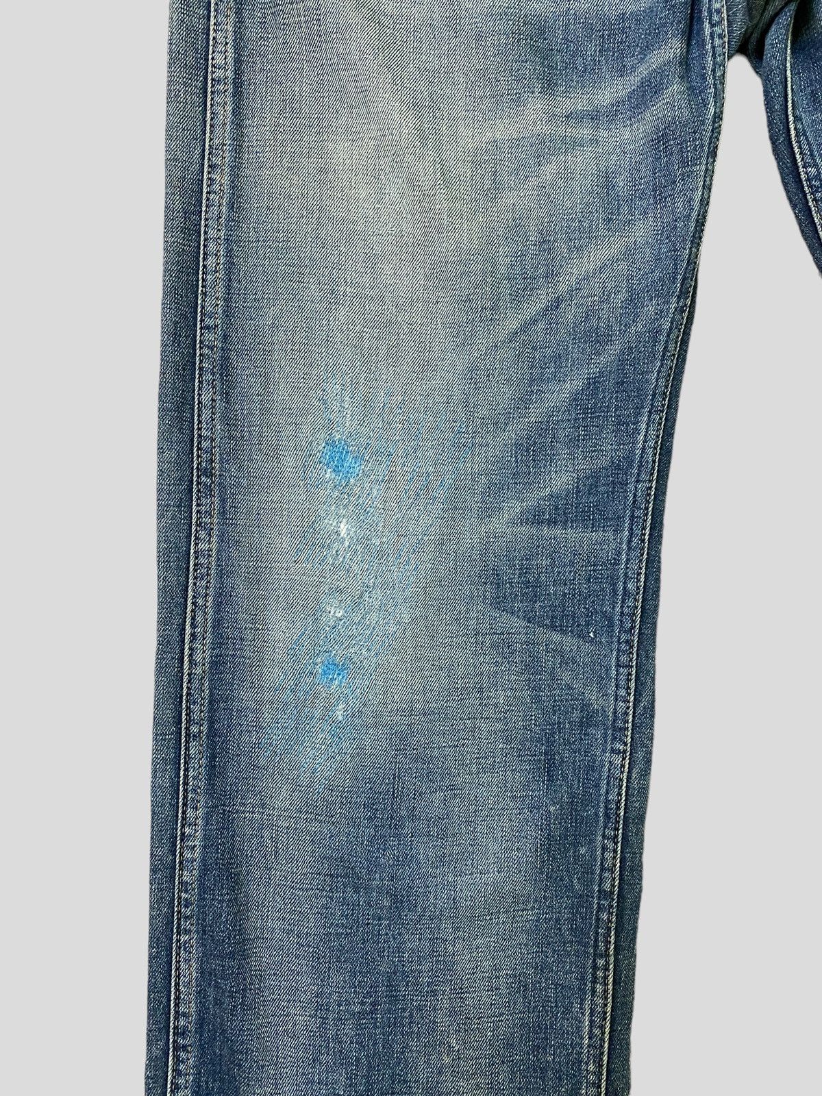 Bathing Ape Nigo Chain Embroidery Distressed Denim Jeans - 6