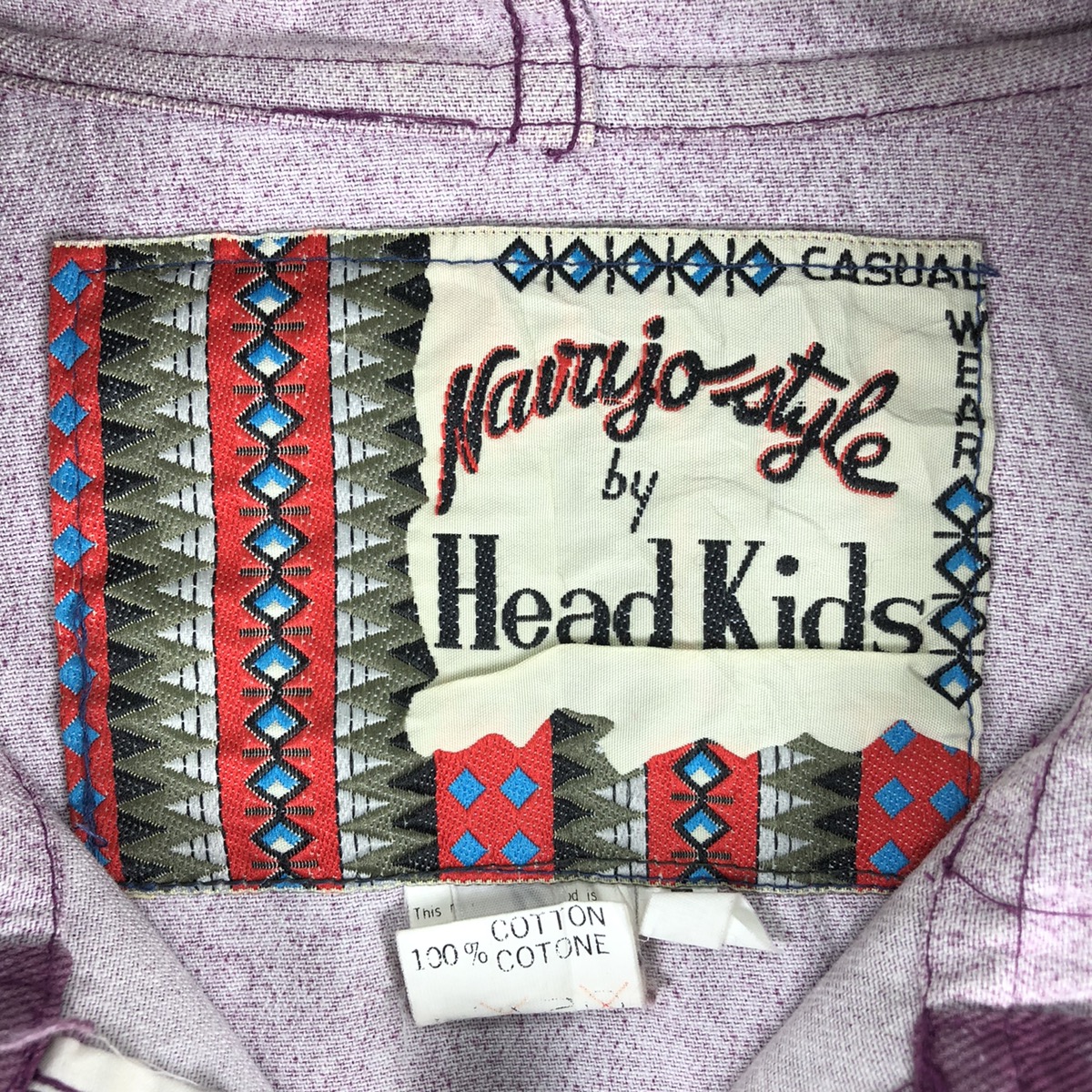 Vintage - Vintage Anorak Jacket Hoodie Navajo Style by Head Kids - 11