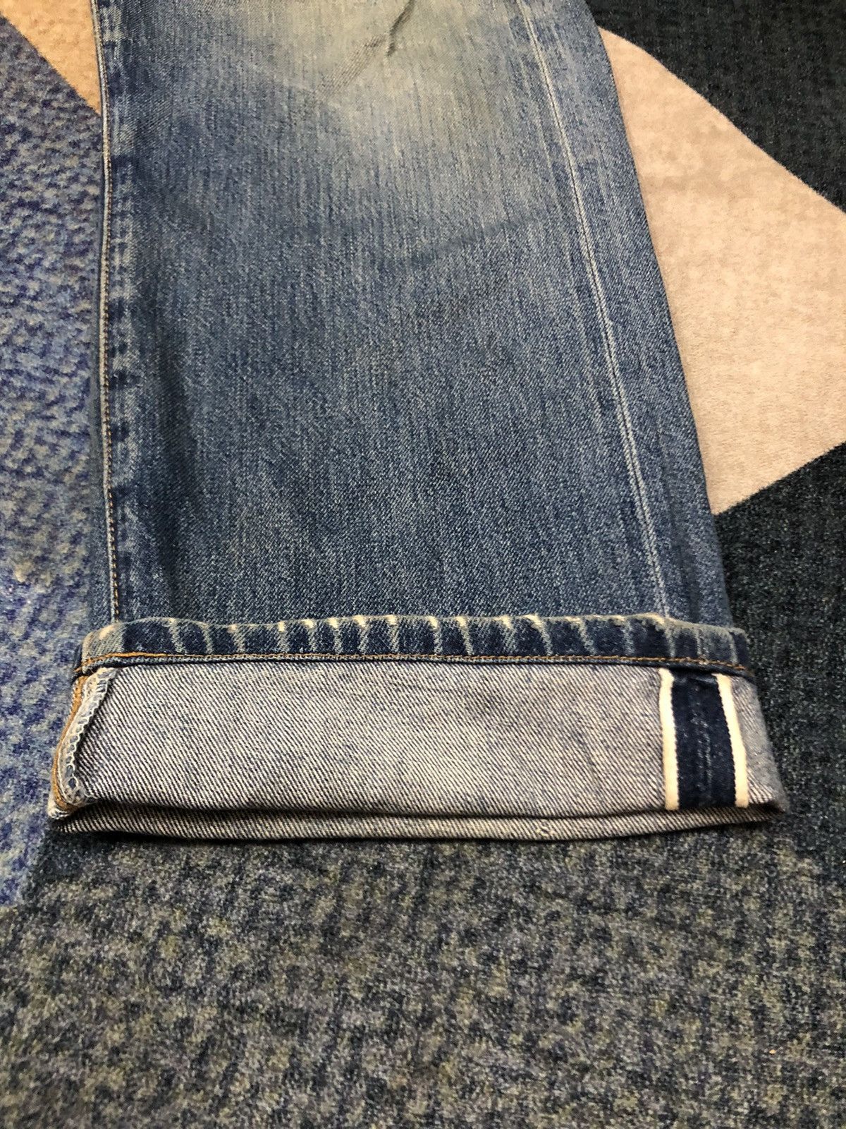 Vintage - Levis 501XXc Big E Selvedge Button 555 Denim - 5