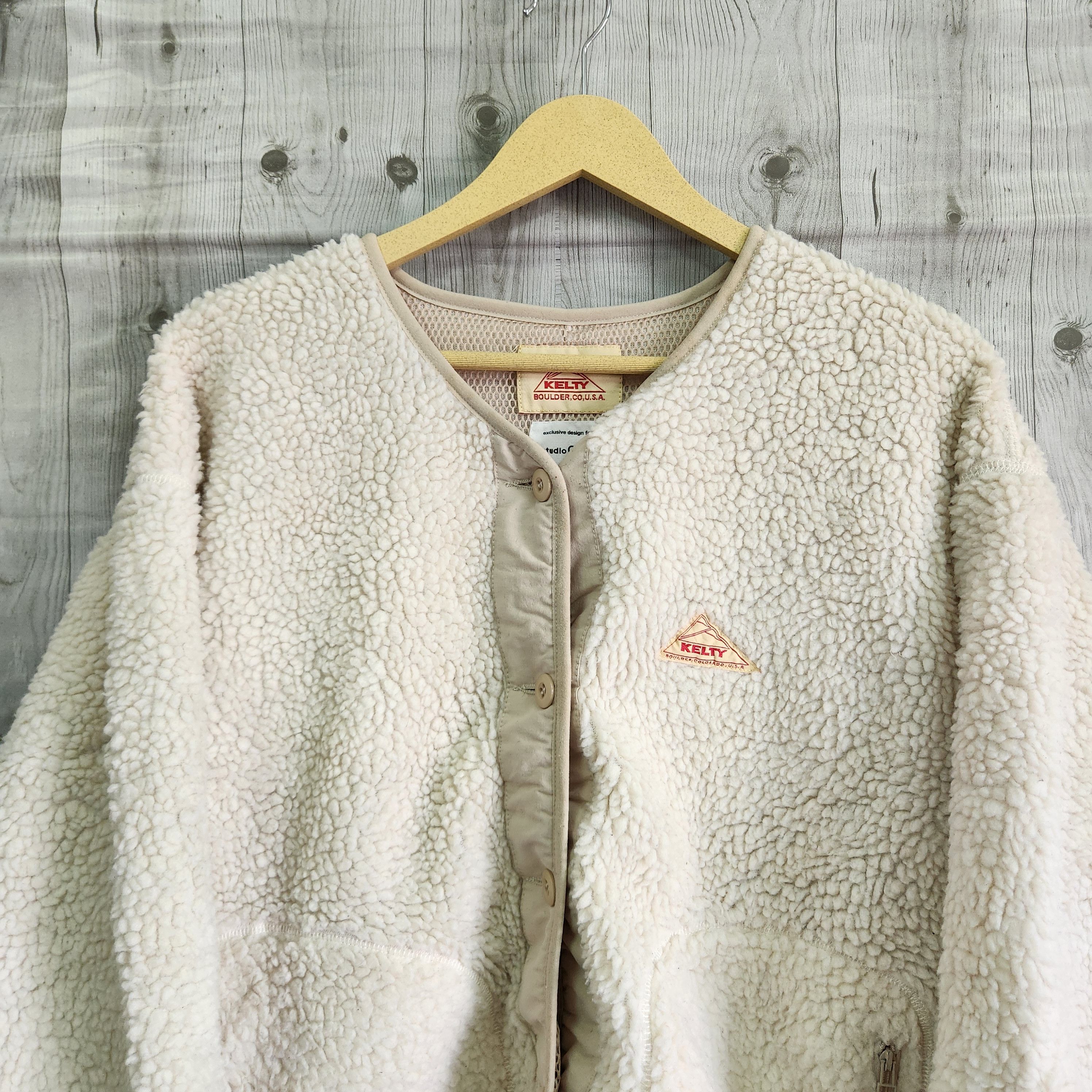 Kelty USA X Studio Clip Fleece Parka Long Sweater Jacket - 3