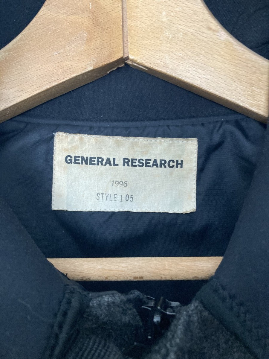 general research 1996 FISHING CARGO POCKET black JACKET - 12