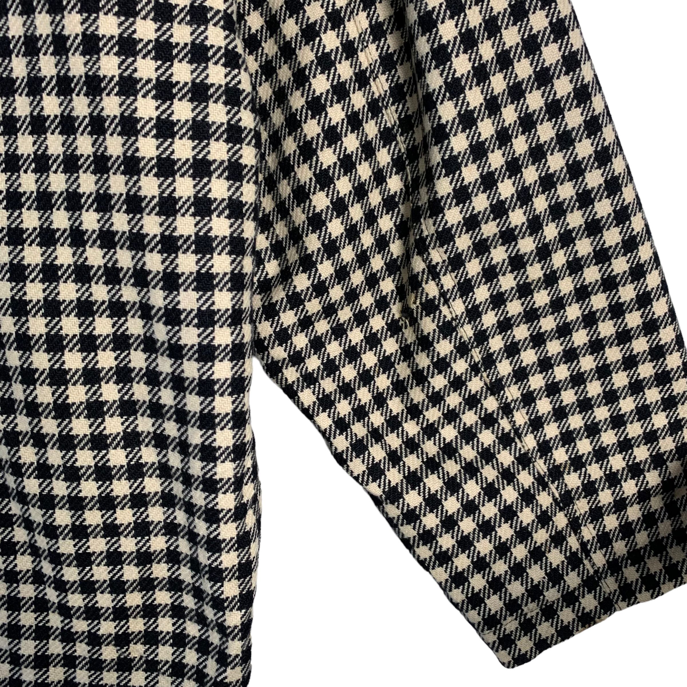 Givenchy Gentlemen Houndstooth Wool Leather Jacket - 9