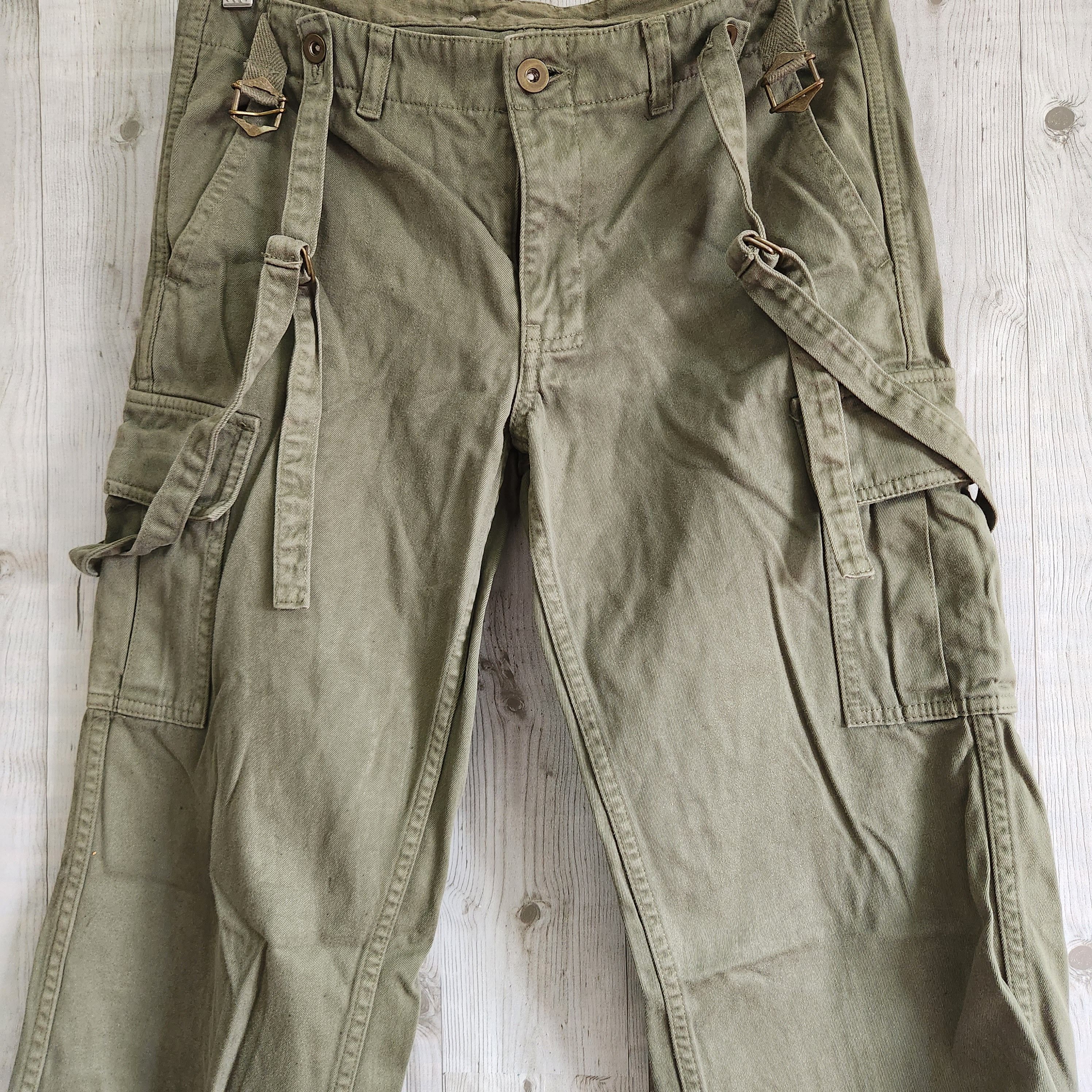 Military - Bondage Cargo Pants With Pockets Army Type - 17