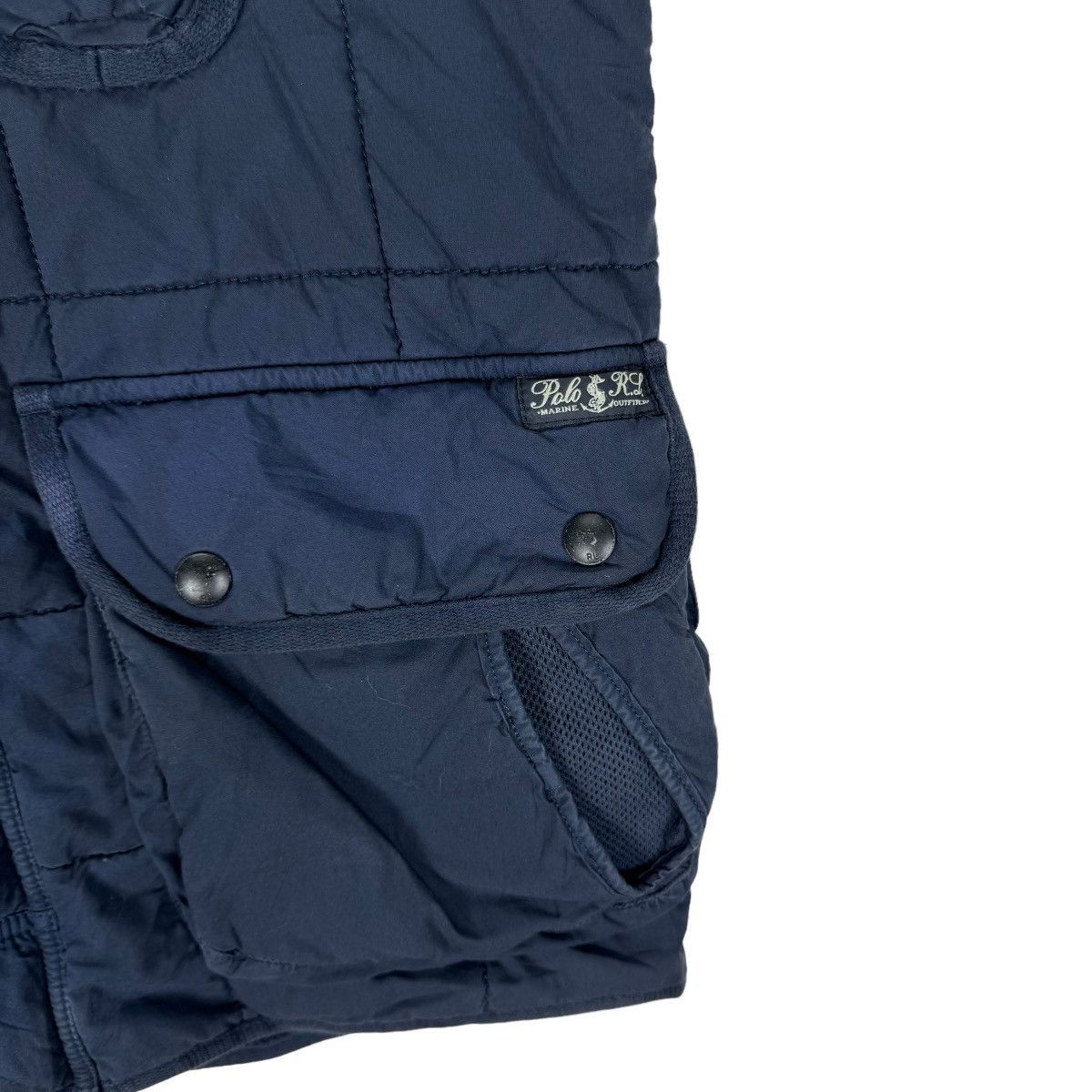 🔥POLO RL MARINE UTILITY POCKET QUILTED VEST - 4