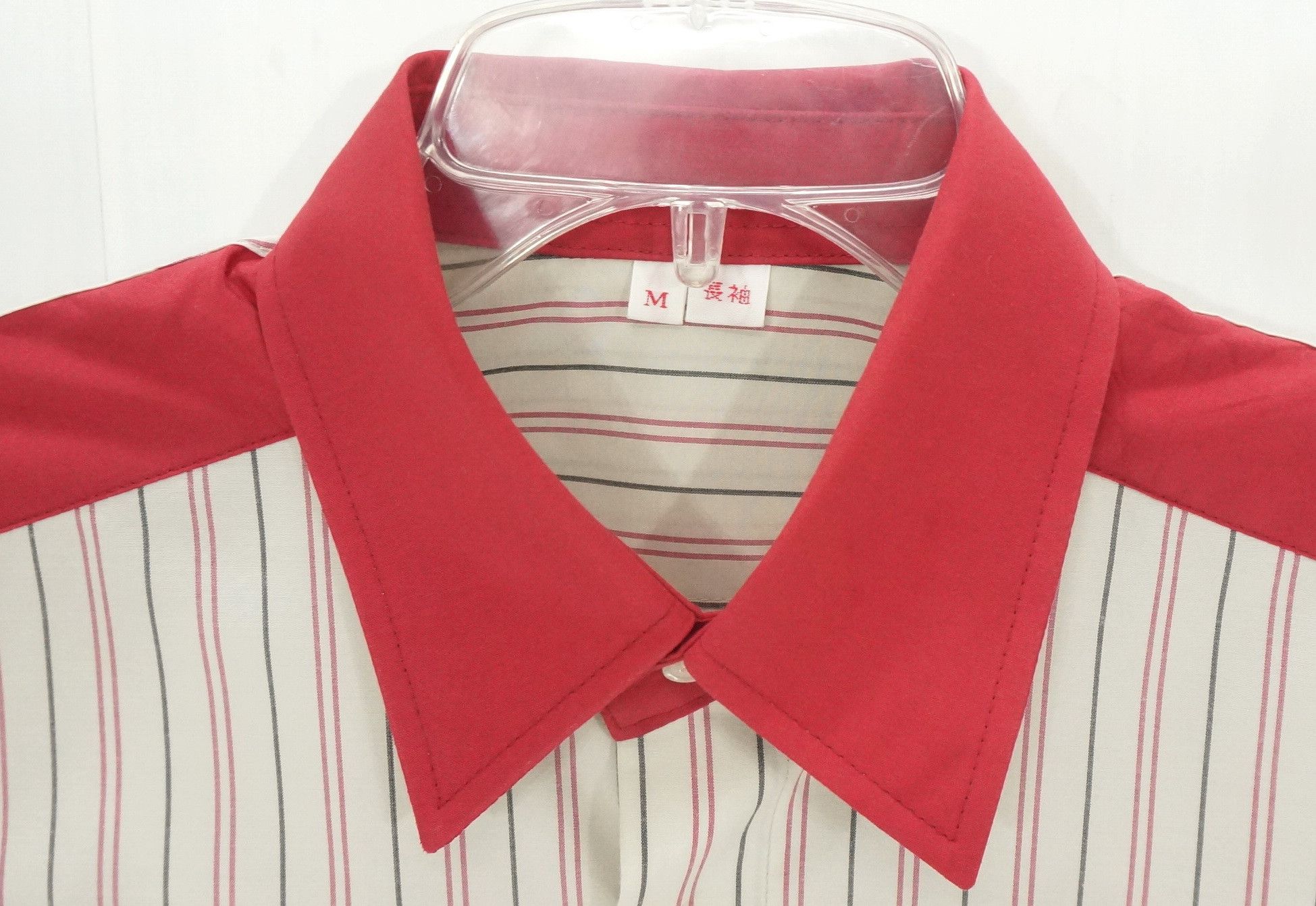 Japanese Brand - 🔥 Vtg ENEOS Button Up Long Sleeve Red Stripes Design Shirt - 12