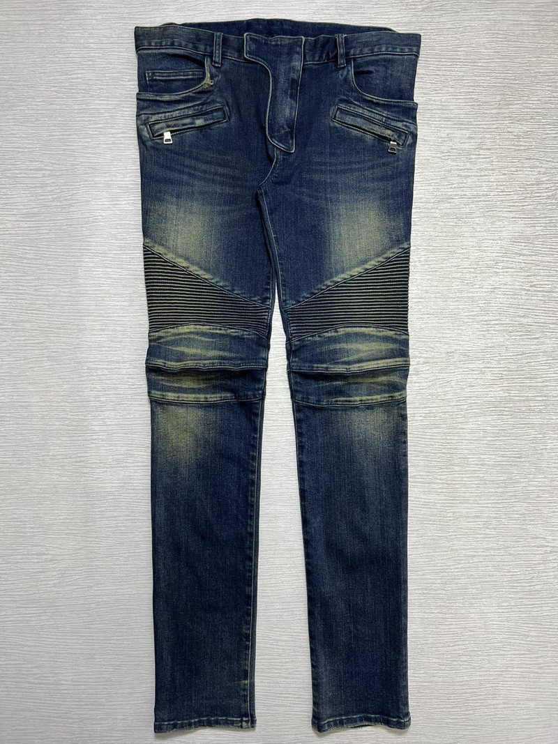 Balmain - Christophe Decarnin - Washed Biker Jeans - 1
