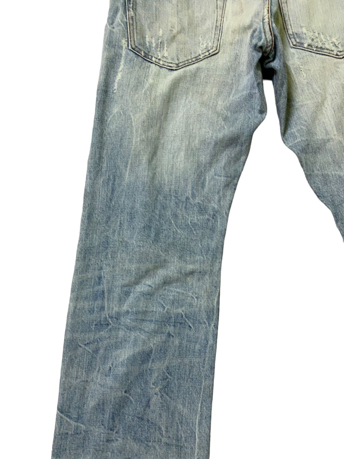 Distressed Denim - Distressed Japan Denim Zipper Custom Denim Jeans - 16