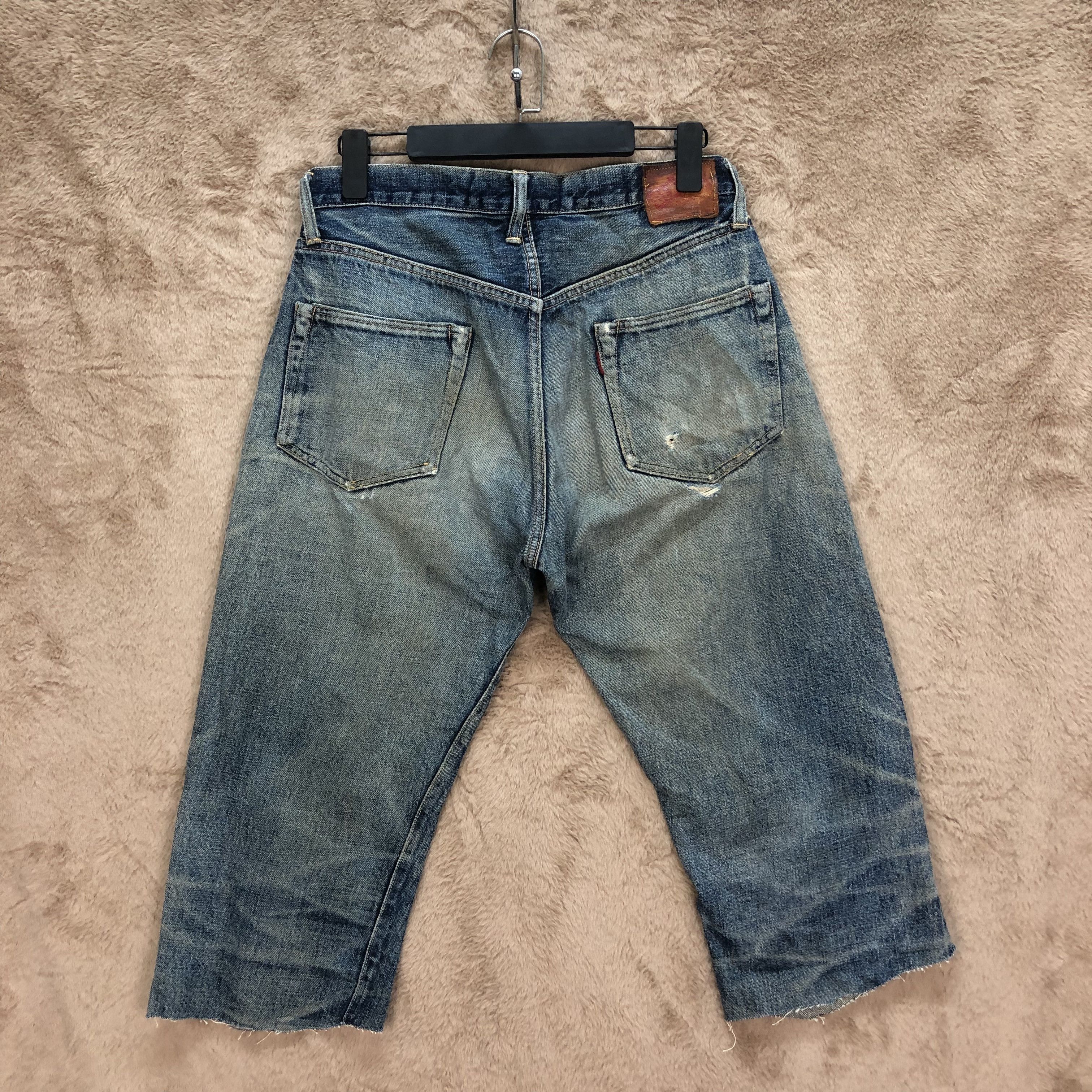 Vintage - TRASHED🔥 DENIME Selvedge Cutoff Rusty Denim Shorts #5064-22 - 11