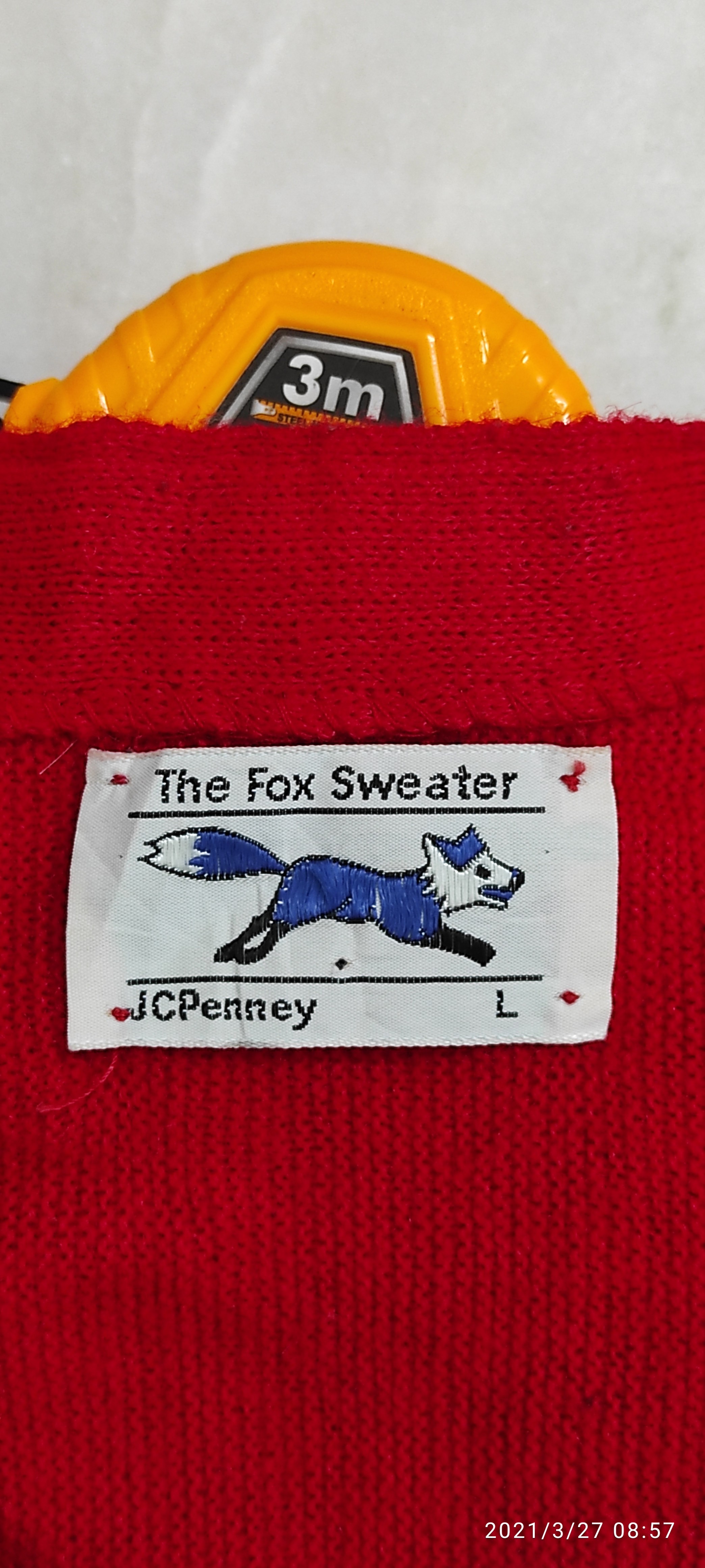 J.C. Penney - Archive 1970's Fox Sweater Cardigan JC Penney USA - 3