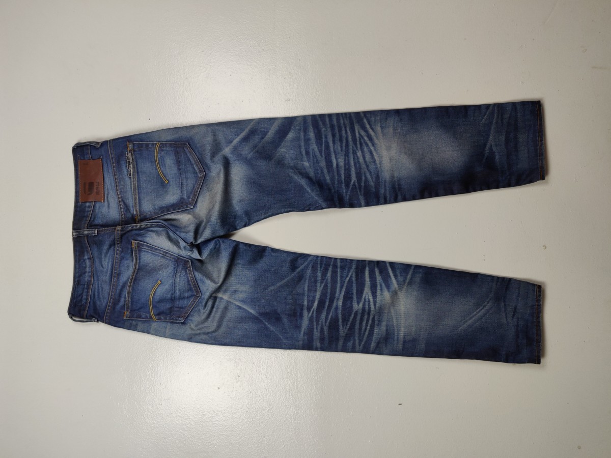 Gstar - G-Star Raw 3301 Low Tapered Jeans Denim Trousers - 8