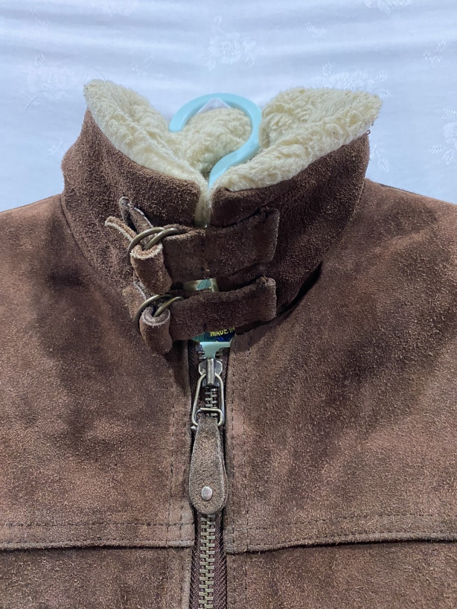Leather - Made in The World Sherpa Lined B-3 Style Jacket - 3