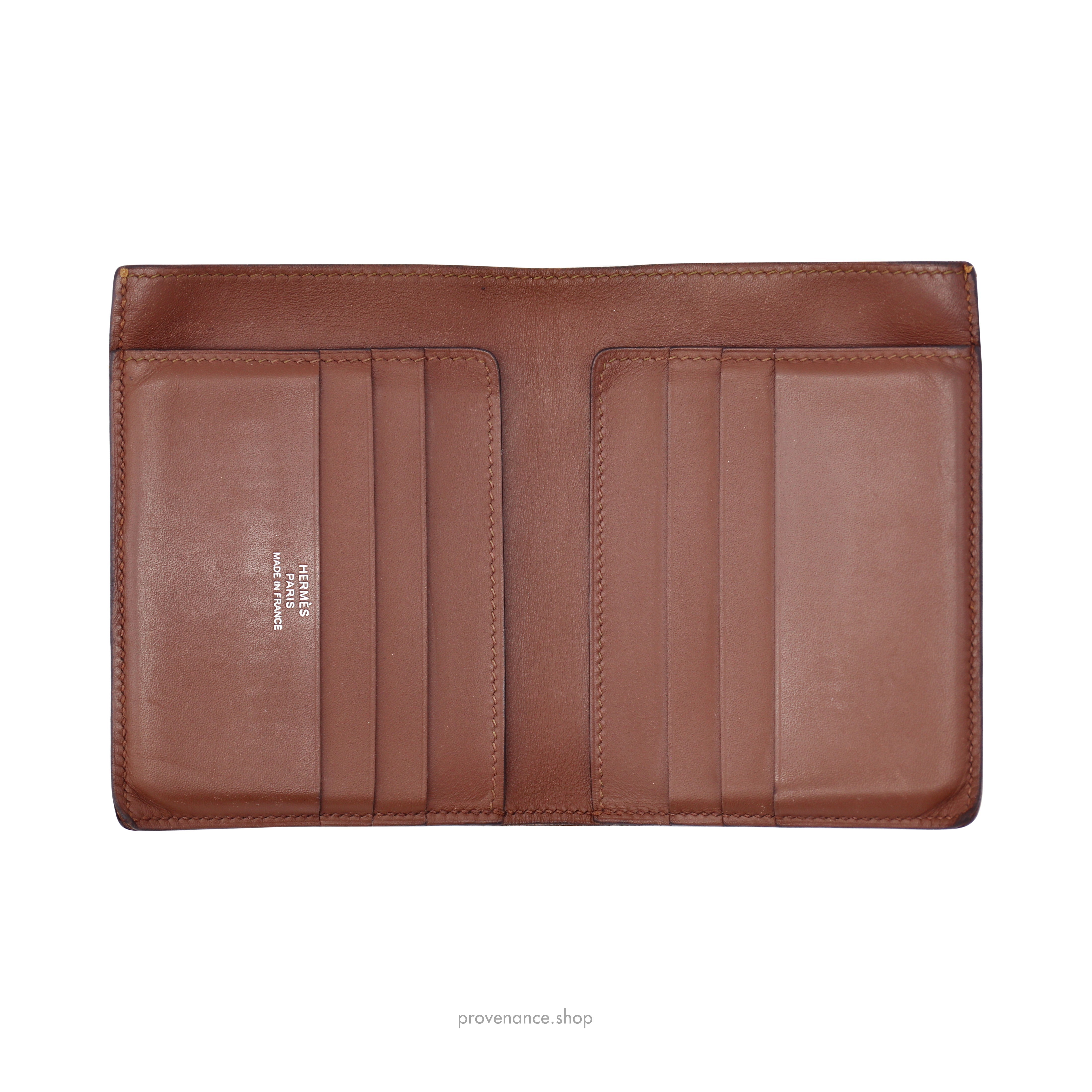 Hermès 6CC Bifold Wallet - Miel Box Calfskin - 6