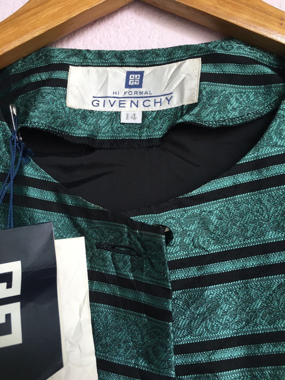 Givenchy Tweed silk sating Women green Jackets - 7