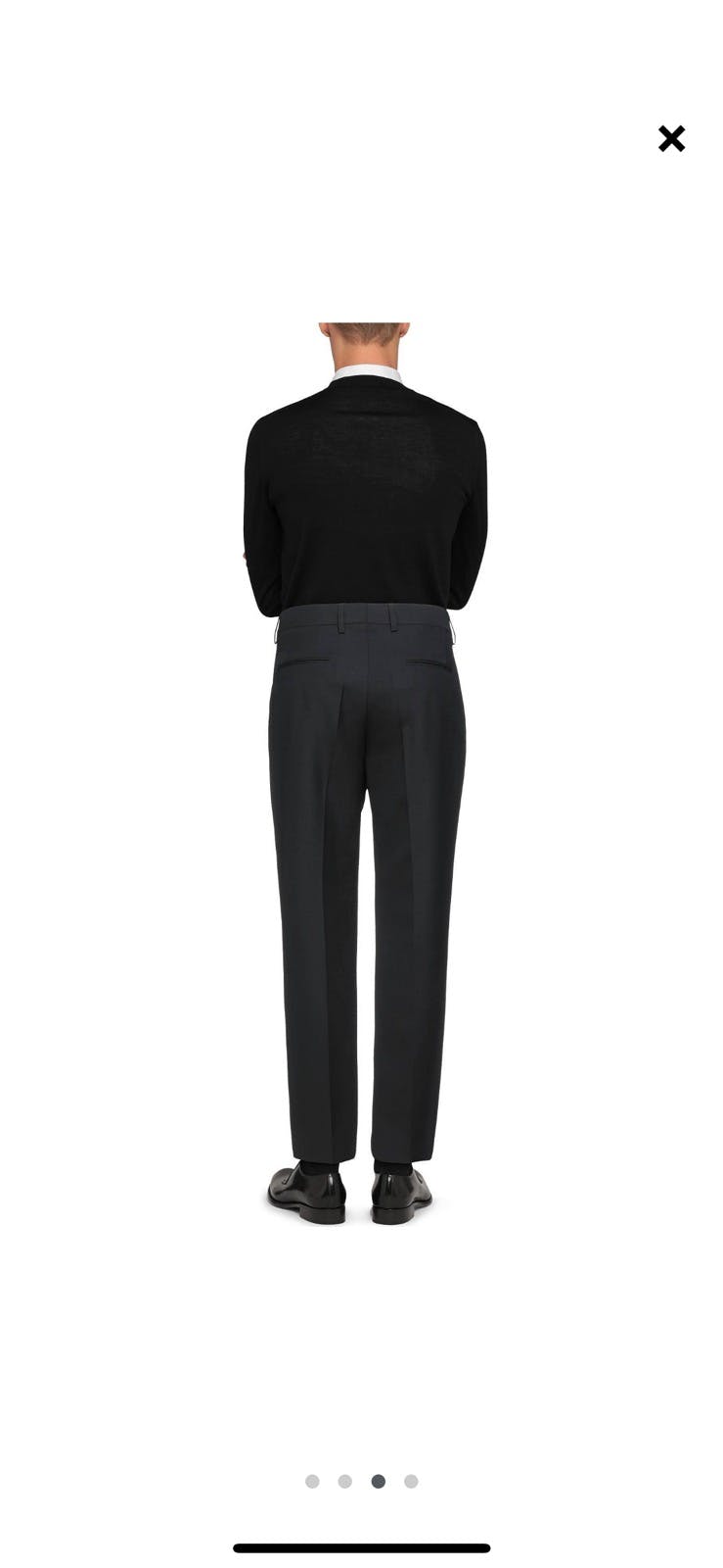 ANN DEMEULEMEESTER Straight-leg Laine Trousers Black Size L - 3