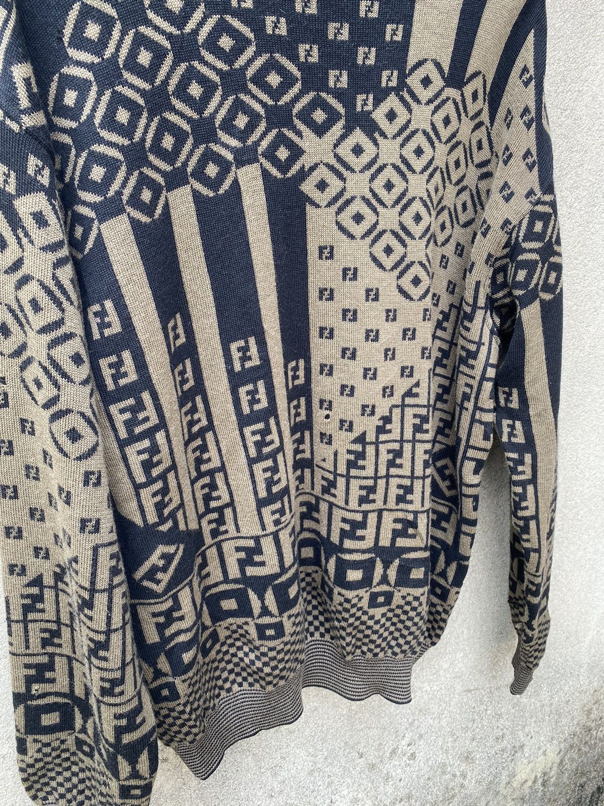 🔥 Archive Fendi Monogram Knitwear Made Italy - 10
