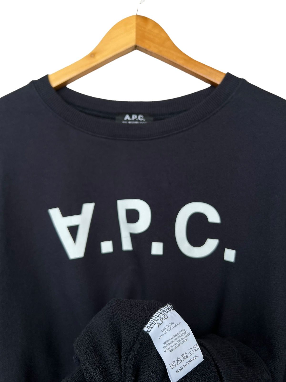 A.P.C. Paris Spellout Boxy Baggy Sweatshirt Hoodie - 6