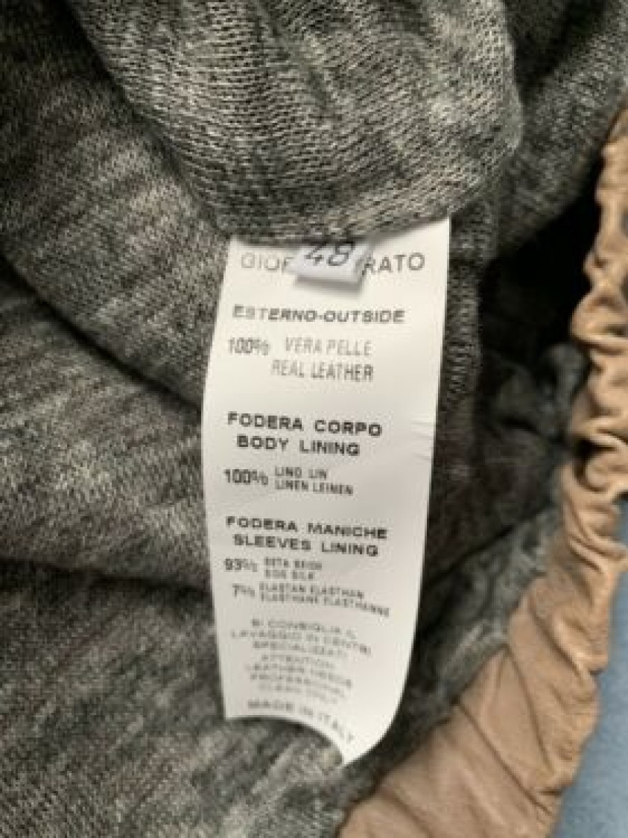 Giorgio Brato - New Beige Leather Jacket Made in Italy - 9