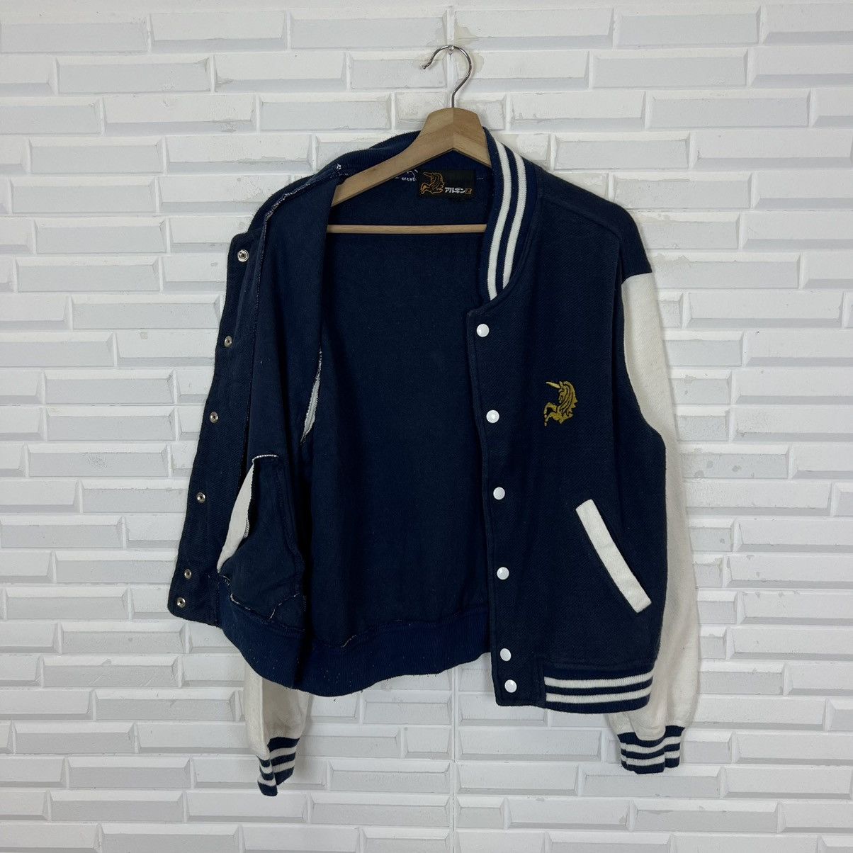 VINTAGE VARSITY JACKET HORSE BIG LOGO - 8