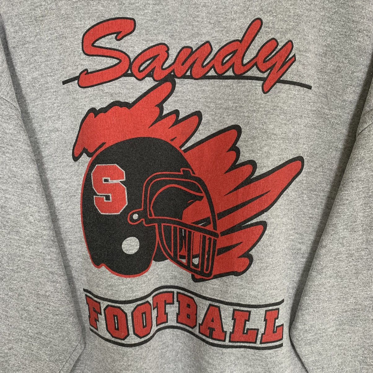 Vintage 90s Sportwear Sandy Football Back Print Hulf Zip - 7