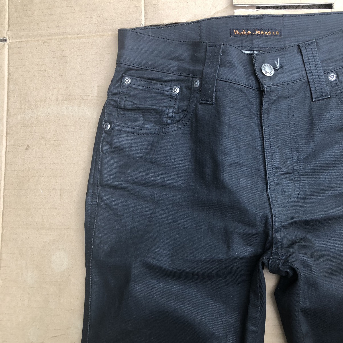 Nudie jeans slim Jim dry black coated Travis Scott - 4