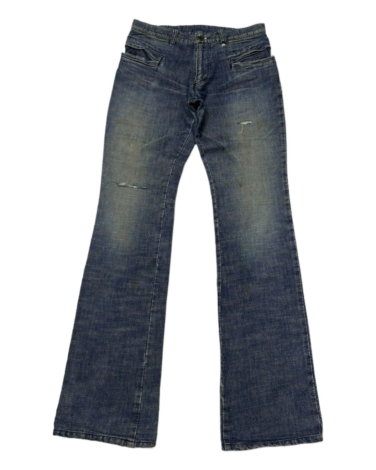Archival Clothing - 🔥ARCHIVE L7 REAL HIP JAPANESE FLARED DENIM BOOTCUT JEANS - 8