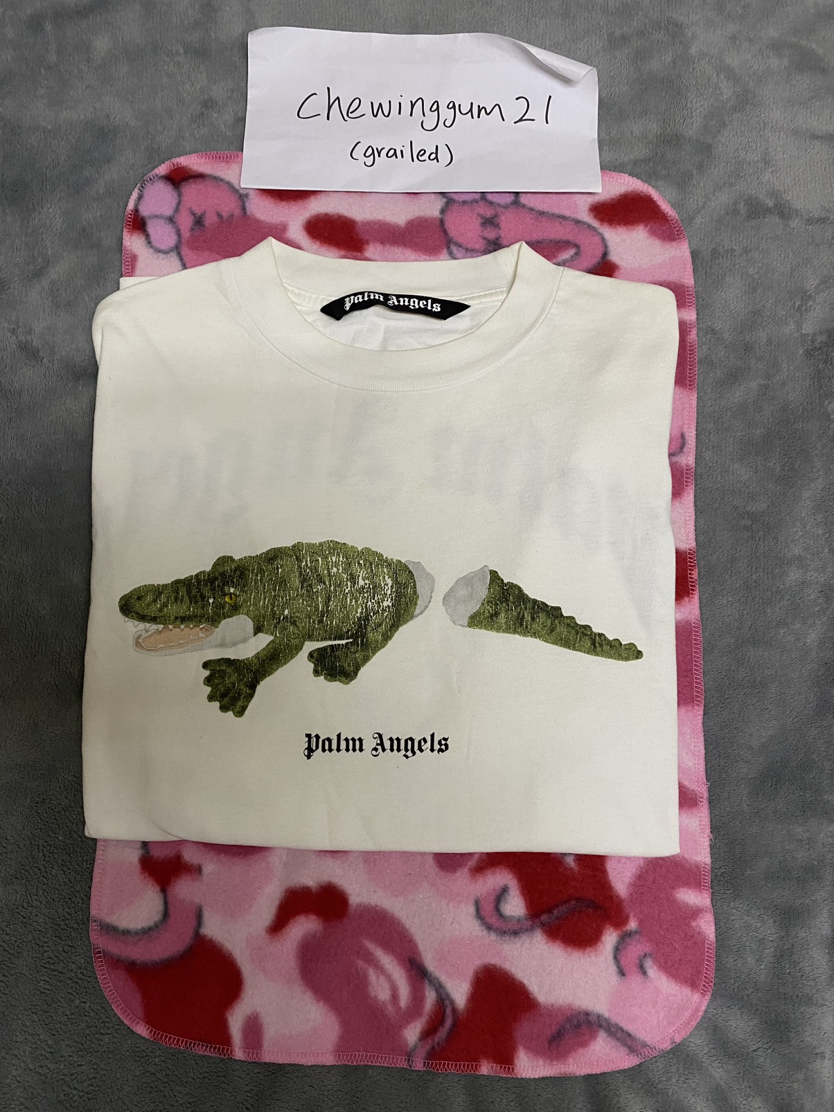 Palm Angels Crocodile Croc Print Tee T-shirt - 1