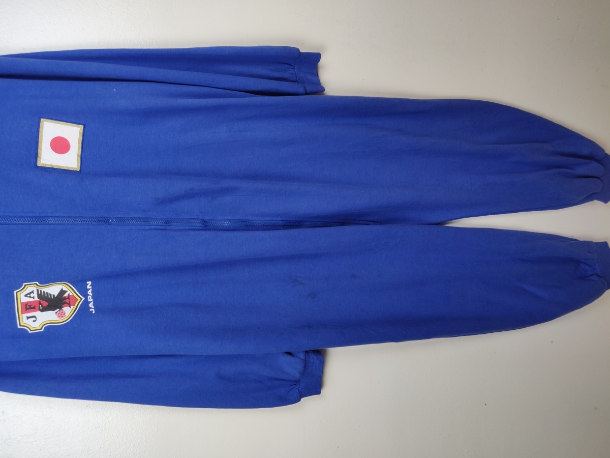Japan Blue - 2009 Japan National Team Sweat Zip Up Overall Coveralls - 4