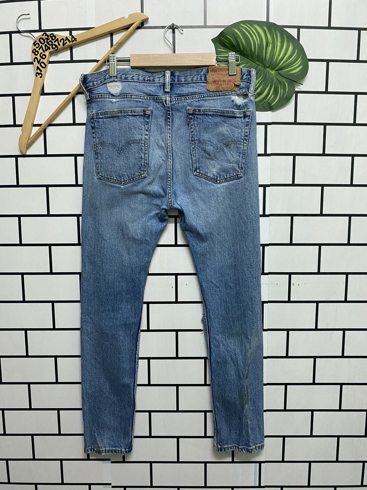 Vintage LEVIS 510 Distressed Super Skinny Jeans -L46 - 2