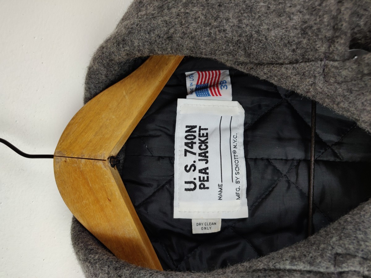 NYC Peacoat Wool Heavy Grey Jacket - 8