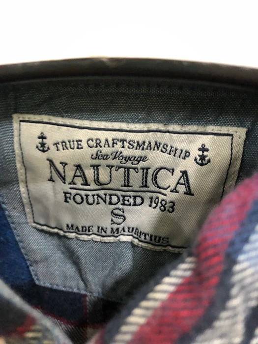 Nautica - Vintage Nautica Plaid Tartan Flannel shirt 👕 - 4