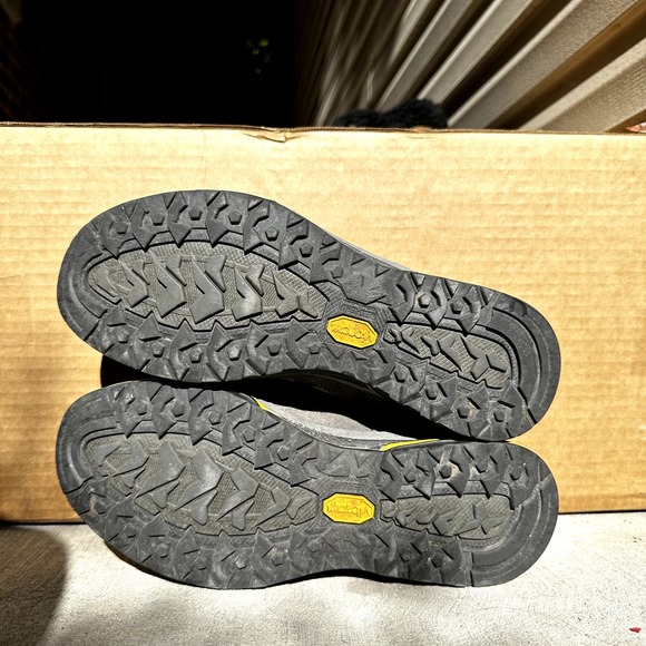 Asolo Gore-Tex GTX Megaton GV Waterproof Leather Hiking Shoes Gray Yellow 8 - 7
