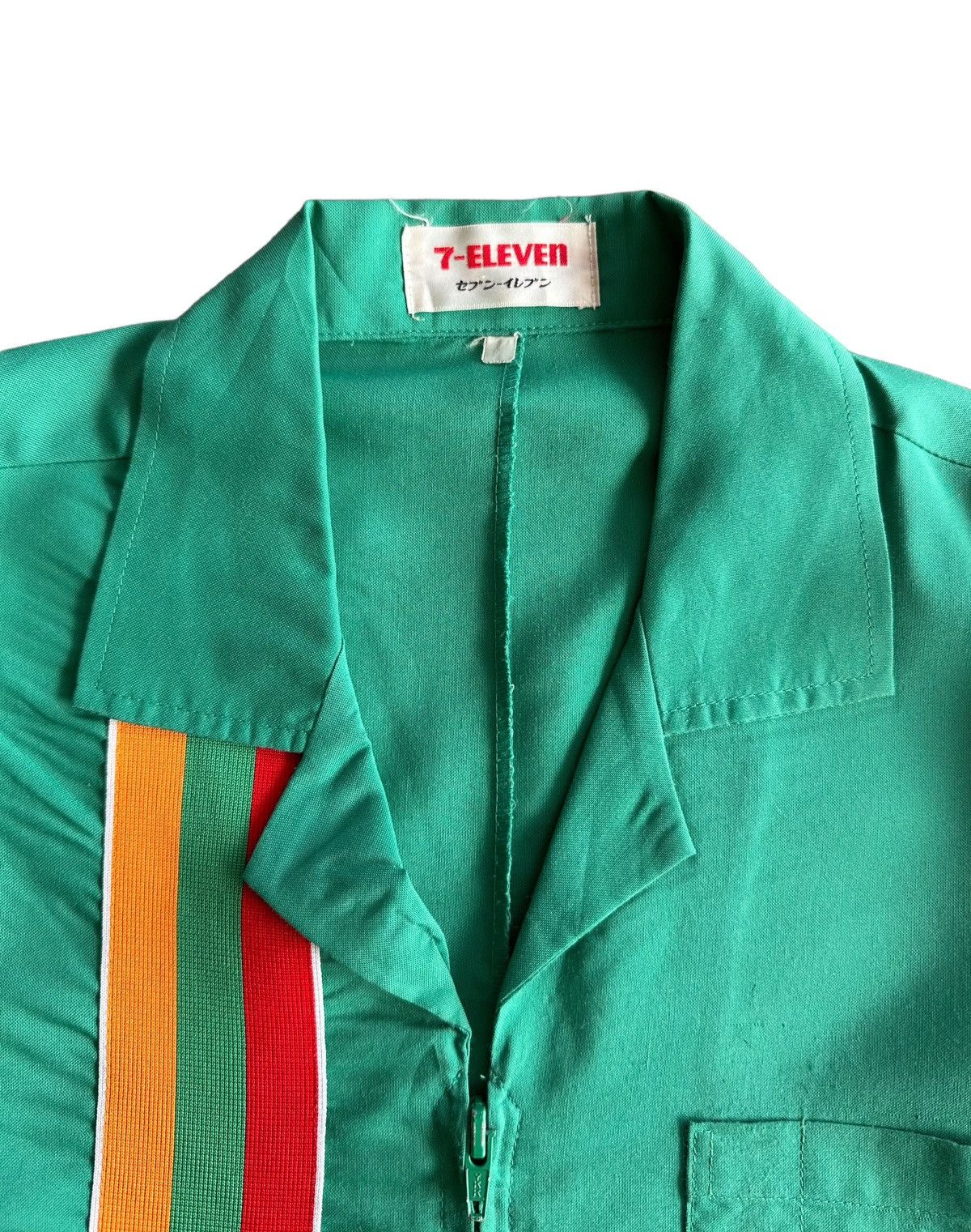 Vintage Workshirt 7 Eleven Green Colour - 7